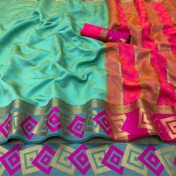 Aab Bahubali Fancy Mercerised Cotton Silk Saree Collection